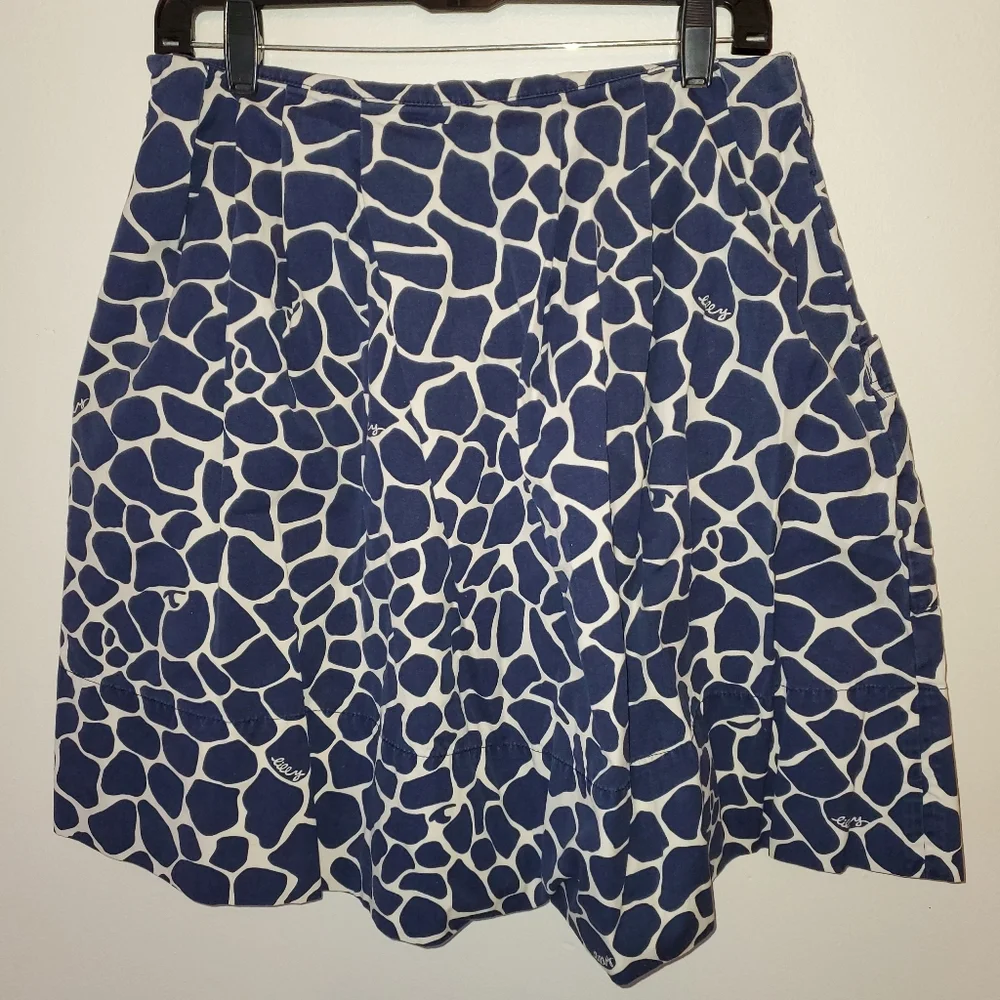 26) LILLY PULITZER  Giraffe print skirt with pockets Sz. 2 - Picture 3 of 6